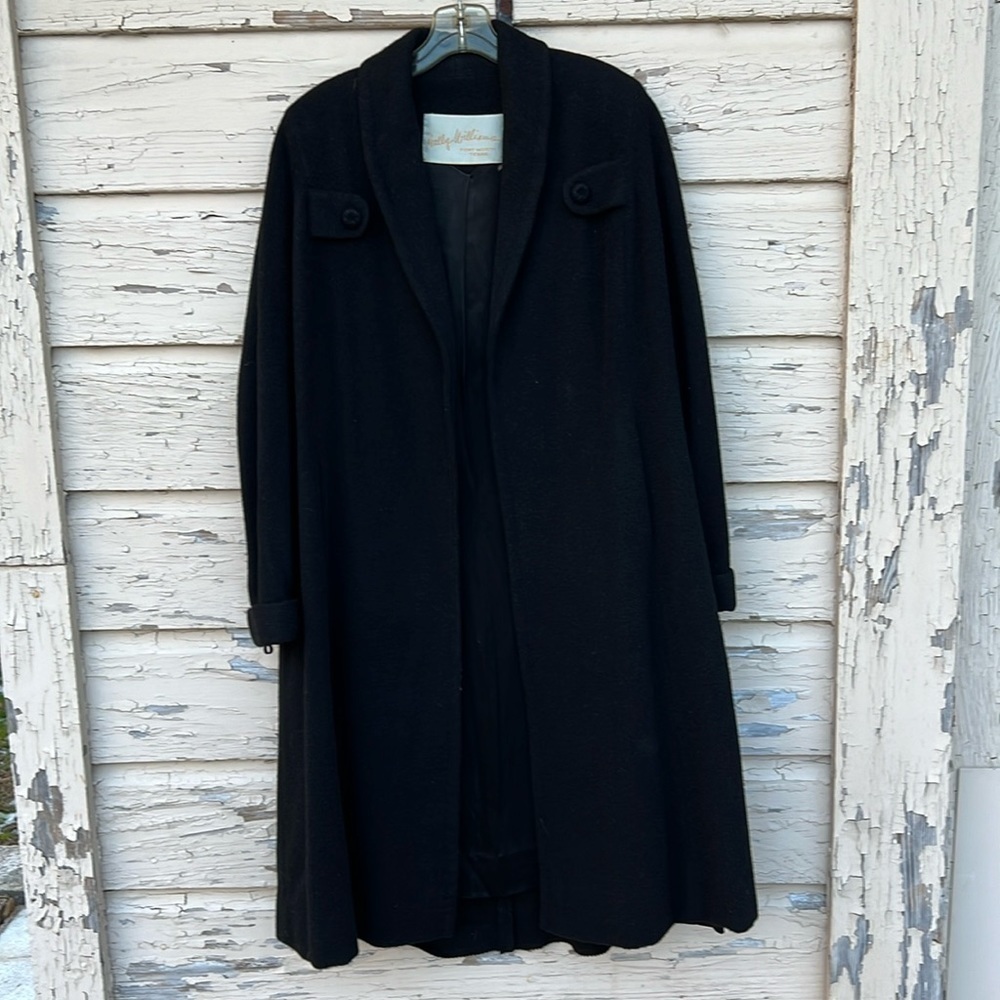 Vintage Wally Williams Strook 50s El Misti Fabric Wool Rockabilly Coat